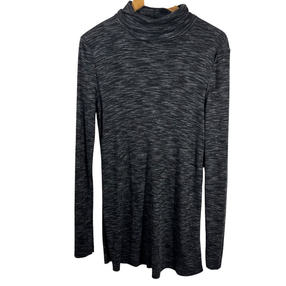 Free People‎ Top Women S Stonecold Slim Turtleneck Back Slit Boho Minimal Spring